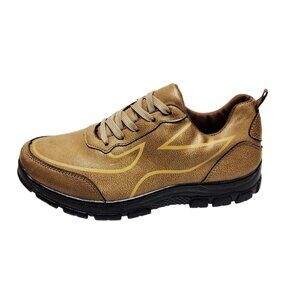 Cosidram Mens outdoor Casual walking confortable Shoes Tan Size 10